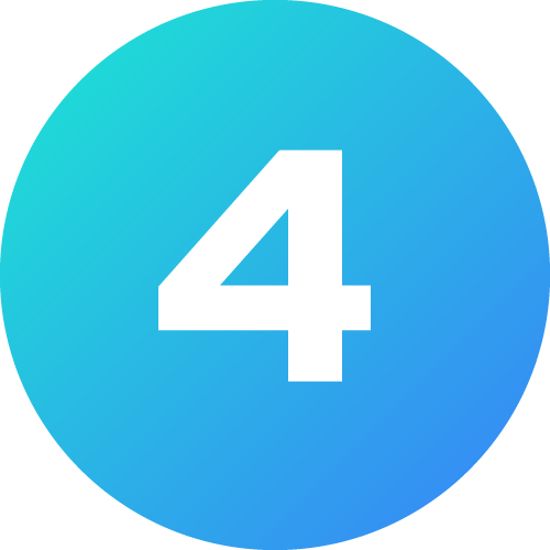 Circle gradient with number 4