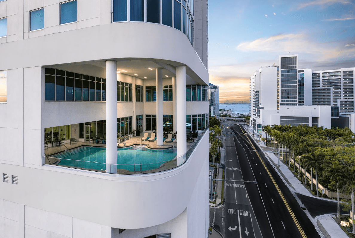 Embassy Suites Exterior Pool Area - Hospitalist Conferences