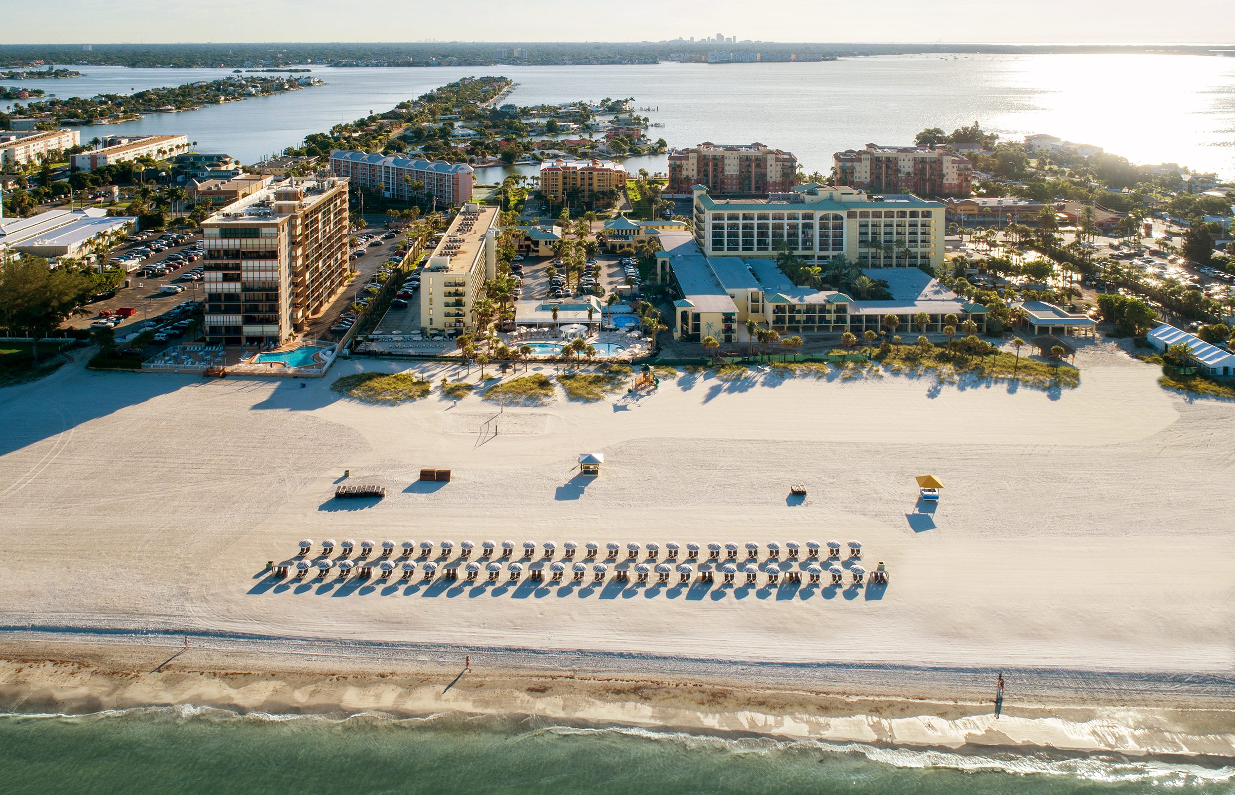 Sirata Beach Resort Aerial Morning Three rd two - St. Petersburg, Florida